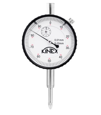KINEX úchylkoměr číselníkový 1155-02-010, 0-10 mm/60 mm/0,01 mm, ČSN EN ISO 463, ČSN 25 18 Obrázek