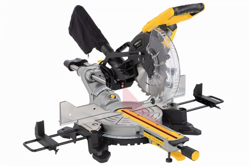 POWERPLUS POWX075740DB pokosová pila s oboustranným náklonem 254mm Obrázek
