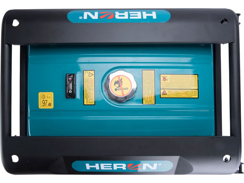 HERON 8896420 benzínová třífázová elektrocentrála 6,8kW se startérem a podvozkem Obrázek
