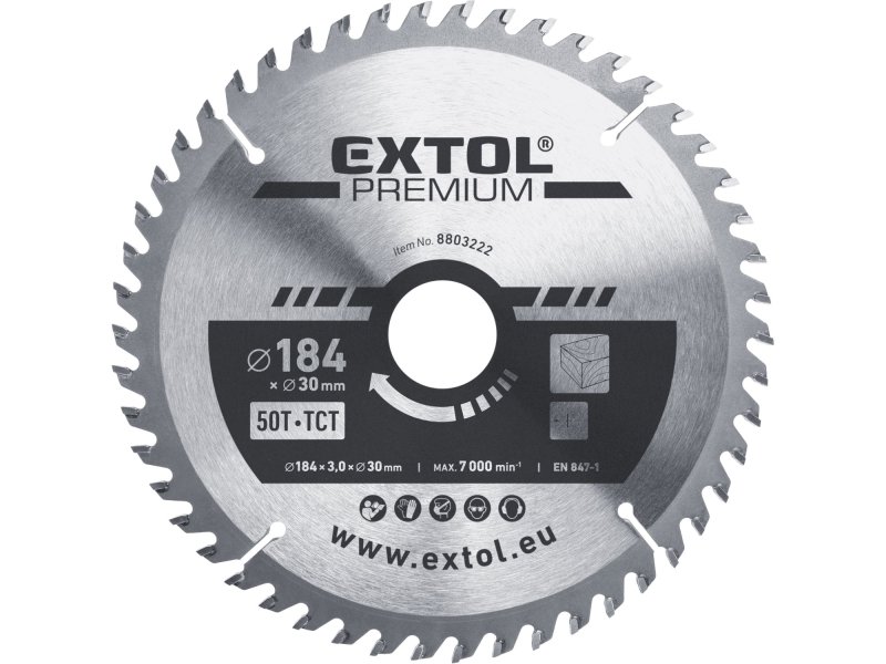 EXTOL PREMIUM 8803222 kotouč pilový 184x30mm 50Z SK