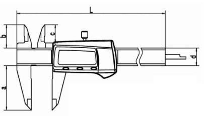 SOMET posuvné měřítko digitální 150 mm, 251236, 14015405 Obrázek