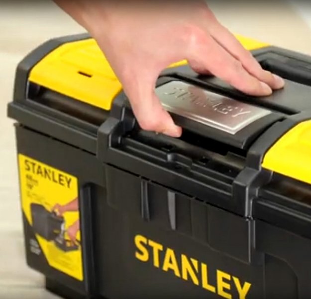 Kufr na nářadí Stanley s přezkou One Hand Operation 16" Obrázek