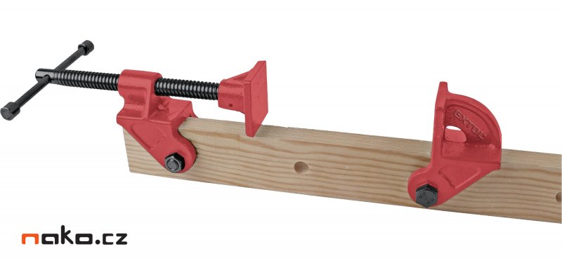 EXTOL PREMIUM 8815405 svěrka k fixaci na hranol/profil 1"/26mm nastavitelná