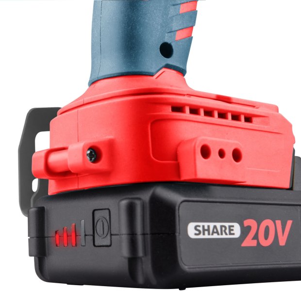 EXTOL PREMIUM 8891814 aku rázový utahovák 1/4" bezuhlíkový SHARE20V 20V LiIon 1x 2Ah Obrázek