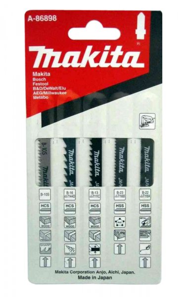 MAKITA A-86898 sada 5ks pilových listů dřevo-plast-kov Obrázek