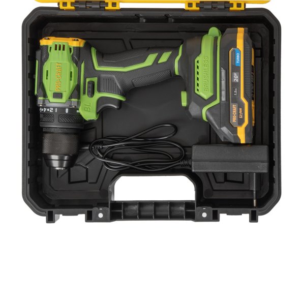 PROCRAFT PA18Pro aku vrtačka bezuhlíková 20V 1x 1,5Ah LiIon PA18Pro-1B-C Obrázek