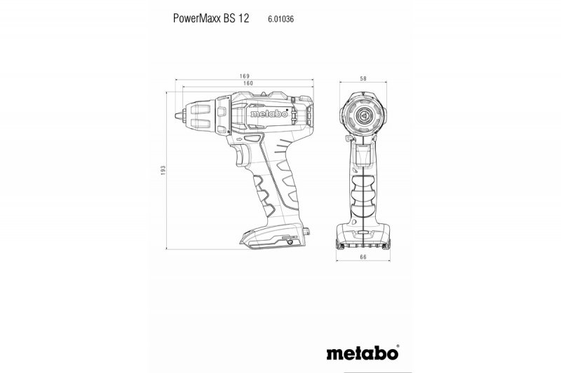 METABO PowerMaxx BS 12 Set Mobilní dílna aku vrtačka LiIon 12V 2x2Ah 601036870