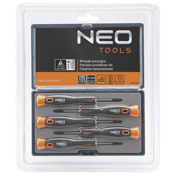 NEO TOOLS sada mikro šroubováků - 5ks 04-225 Obrázek