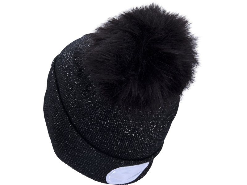 EXTOL LIGHT 43196 čepice s čelovkou 45lm, nabíjecí, USB, šedá/třpytivá s bambulí Obrázek