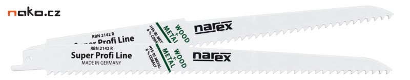 NAREX RBN 2142 R pilový list 230x4,2mm do ocasky na dřevo a ocel Bi-metal 2ks 65405880