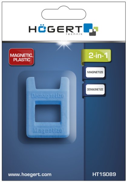 HOGERT HT1S089 magnetizér a demagnetizér na šroubováky a bity Obrázek