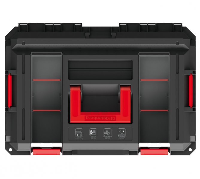 KISTENBERG KXB604030F X BLOCK PRO kufr na nářadí 546x380x307mm s organizéry ve víku Obrázek