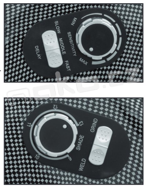 PROTECO P850RM-C kukla svářecí samostmívací s karbonovým povrchem Obrázek