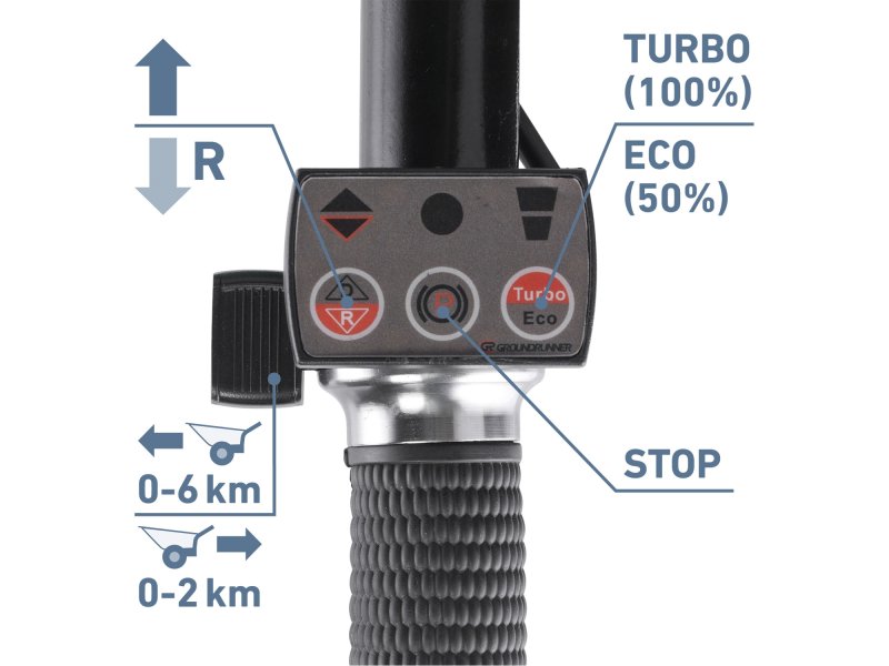 EXTOL PREMIUM 8891592 aku dvoukolák nákladní s převodovkou 300 lit. 300kg, 40V LiIon 6Ah Obrázek