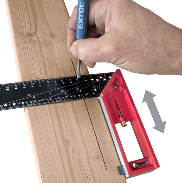 FORTUM 4784101 úhelník truhlářský multifunkční 300mm celokovový Obrázek