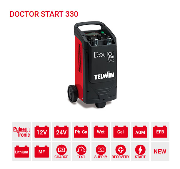 TELWIN DOCTOR START 330 startovací a nabíjecí vozík 50829341
