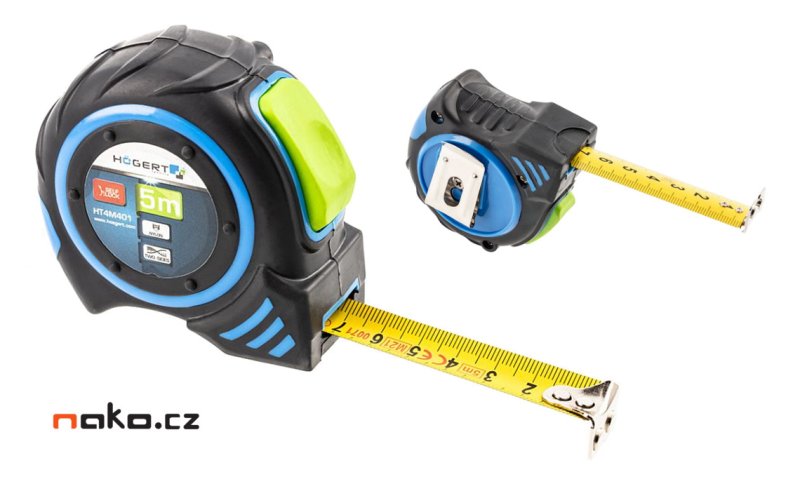 HOGERT HT4M401 svinovací metr 5m oboustranný Obrázek