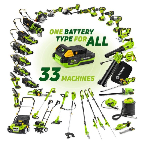 FIELDMANN FZR 70435-0 aku sekačka 2x20V LiIon 43cm FAST POWER 20V 50005042 bez aku Obrázek