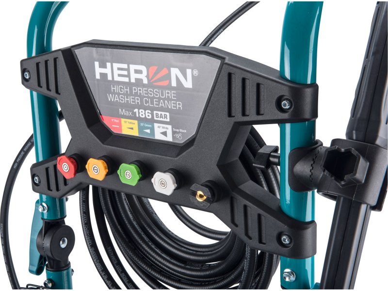 HERON 8896351 vysokotlaký motorový čistič se šamponovačem, 186bar