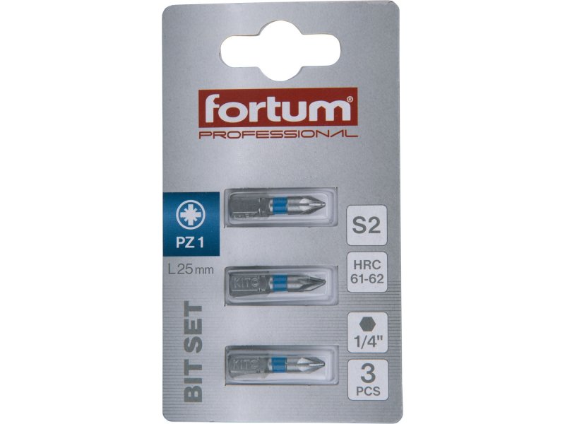 FORTUM-KITO bit PZ1 25mm 3ks S2 4741301