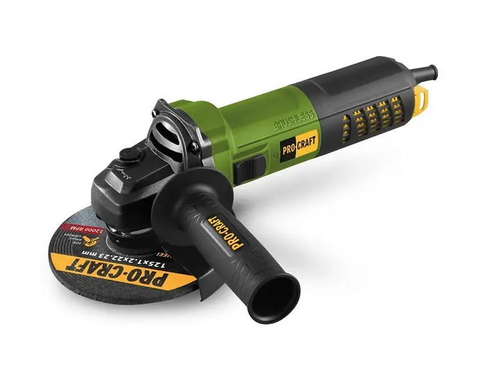 PROCRAFT PW1550 bezuhlíková úhlová bruska 125mm 850W s regulací Obrázek