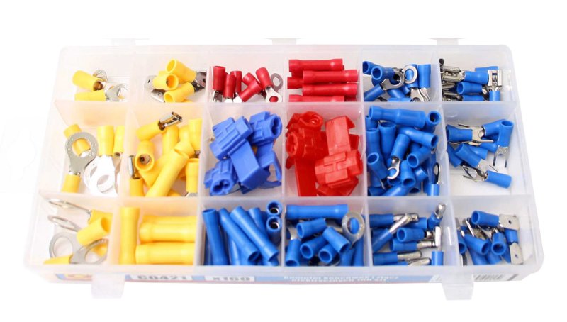 RICHMANN PC0421 sada izolovaných konektorů, oček, spojek a koncovek 160 dílů