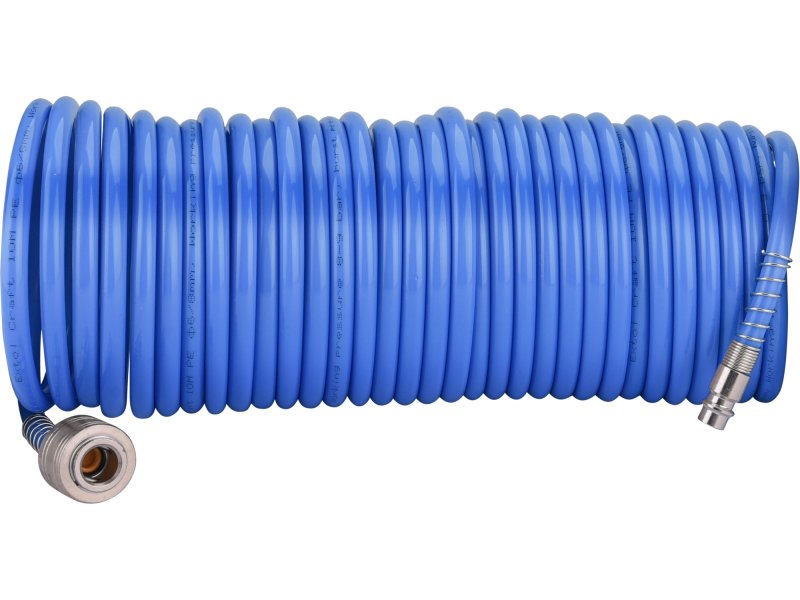 EXTOL CRAFT 99325 hadice vzduchová spirálová s rychlospojkami, 6mm / 10m Obrázek