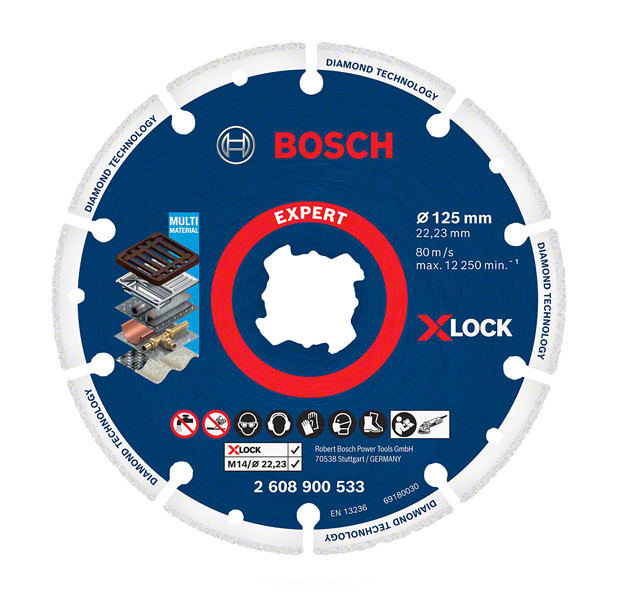 BOSCH Expert 125mm DIA kotouč na kov Diamond Metal Wheel X-LOCK Obrázek