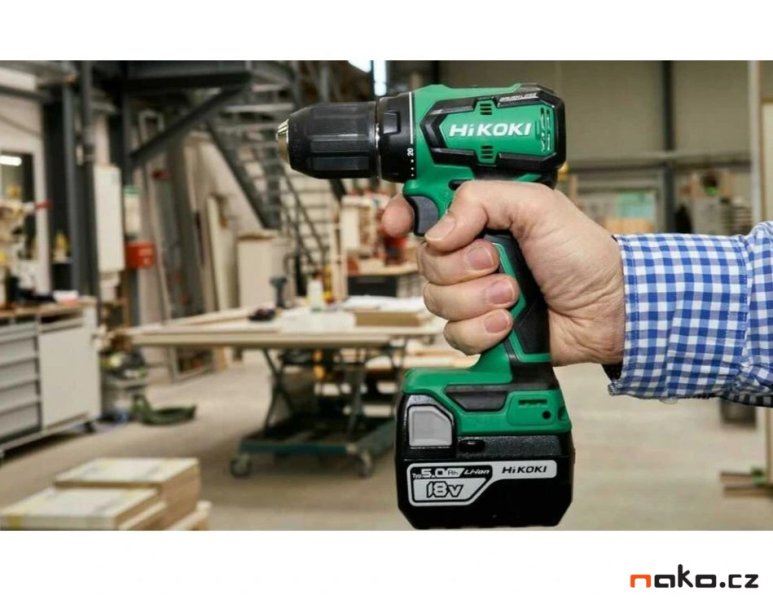 HiKOKI DS18DDWPZ bezuhlíková aku vrtačka 18V 2x 5Ah LiIon, Hitbox Obrázek