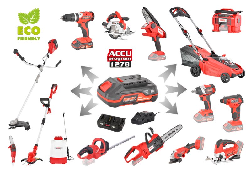 HECHT 5072 elektrická aku sekačka 20V, ACCU program 1278, bez aku Obrázek