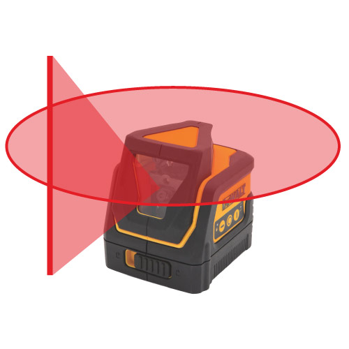 DeWALT DW0811 červený křížový laser (360°) Obrázek