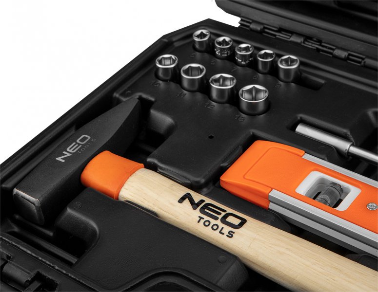 NEO TOOLS 10-200 sada nářadí a gola hlavic v kufříku, 60 dílů Obrázek