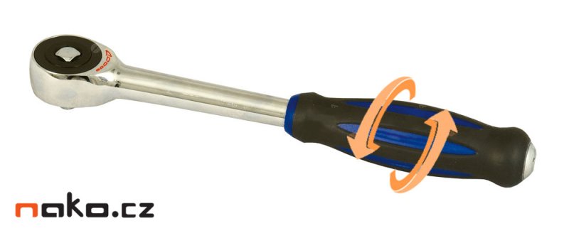 PROJAHN 5204 ráčna 1/4" s otočnou rukojetí a přesuvným čtyřhranem Obrázek