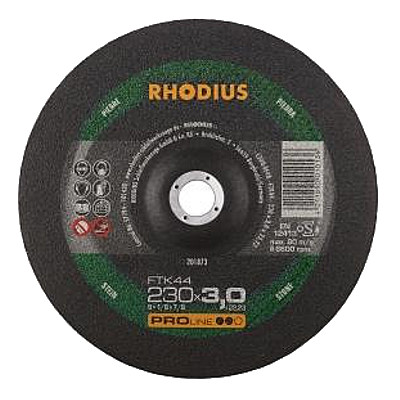 RHODIUS 230x3.0 FTK44 řezný kotouč na kámen, beton a tvrdý hliník, 201873