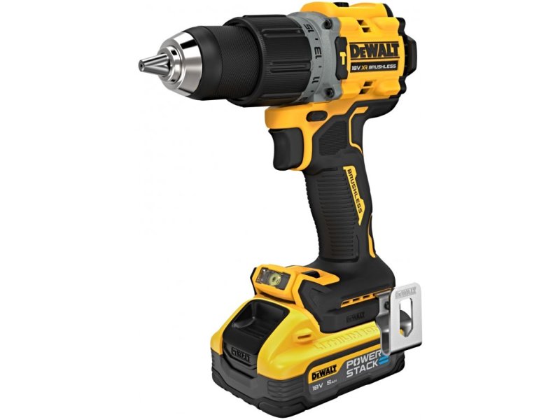 DeWALT DCD805H2T (PowerStack) aku vrtačka s příklepem (2x5Ah) Obrázek