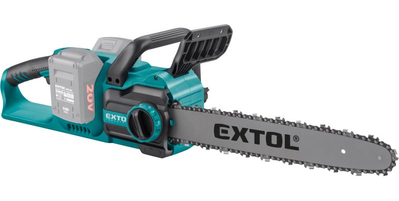 EXTOL INDUSTRIAL 8791921 aku řetězová pila BRUSHLESS 2x 20V LiIon SHARE20V 40cm bez aku