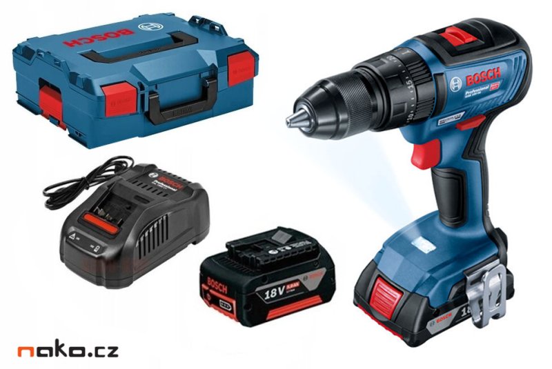 BOSCH GSB 18V-50 (2x5Ah) aku příklepová vrtačka Obrázek