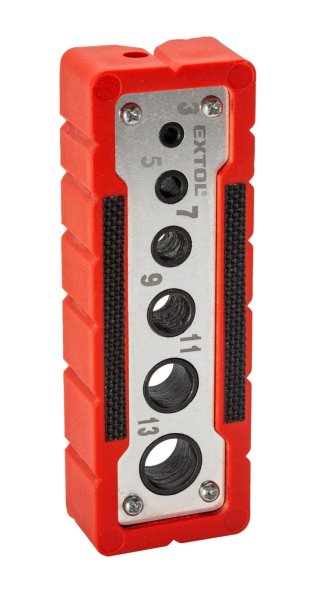 EXTOL PREMIUM 8801921 vrtací vodící šablona 3-5-7-9-11-13mm Obrázek