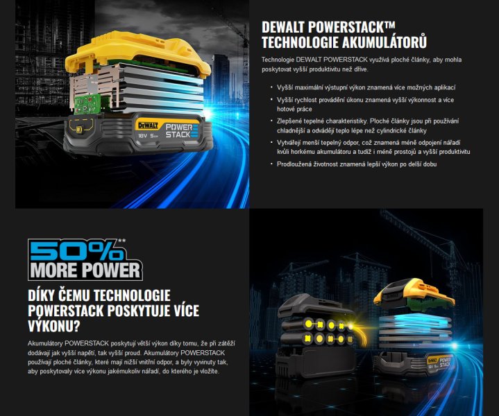 DeWALT DCBP034E2 akumulátor 18V 1,7Ah XR POWERSTACK LiIon 2ks - ORIGINÁL