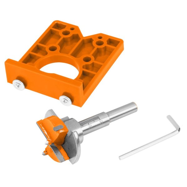 NEO TOOLS 57-003 sukovník 35mm s dorazem a šablona na nábytkové panty