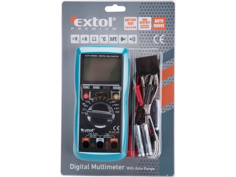 EXTOL PREMIUM 8831250 multimetr digitální s automatickou volbou