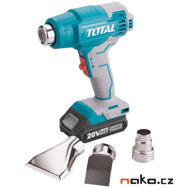 TOTAL TBLI2002 horkovzdušná aku pistole 20V LiIon industrial P20S, bez baterie Obrázek