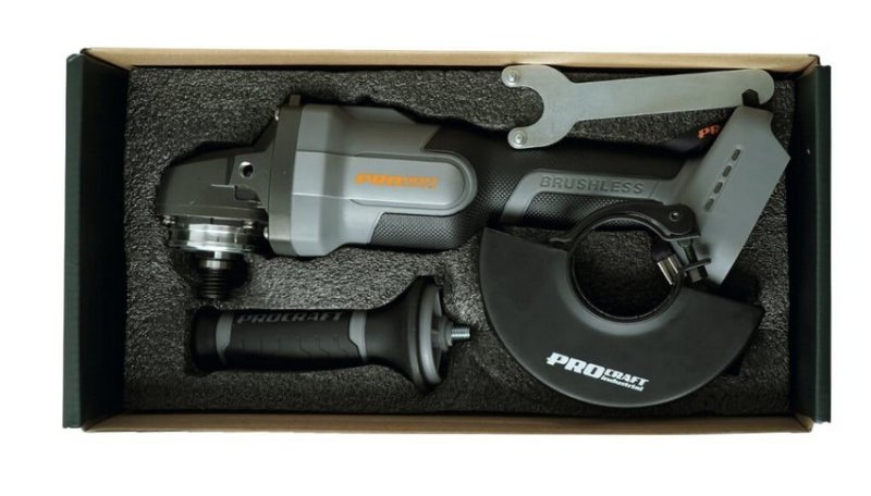 PROCRAFT Industrial AG125ABB bezuhlíková aku úhlová bruska 125mm LiIon 20Vbez aku Obrázek
