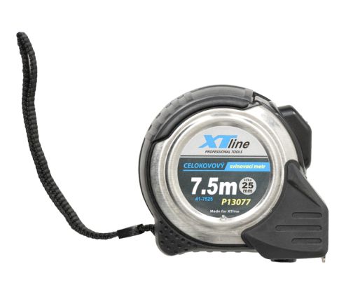 XTLINE Metr svinovací kovový 2x stop | 7,5 m x 25 mm