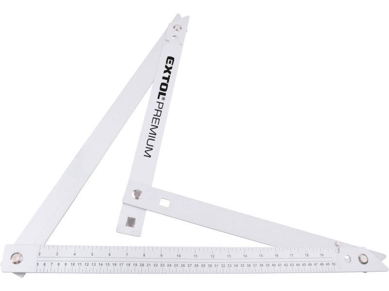 EXTOL PREMIUM 8825109 úhelník stavařský skládací, 600mm, hliníkový Obrázek