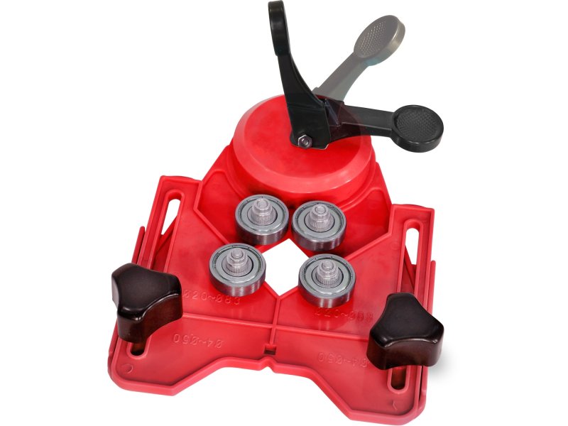 EXTOL PREMIUM 8801974 vodící šablona na korunky a vrtáky 4-83mm Obrázek