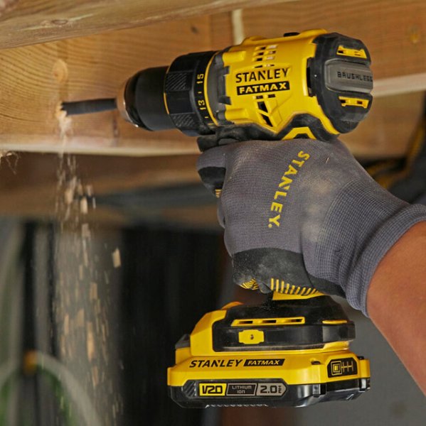 STANLEY SFMCD720D2K FatMax V20 (2x2Ah) brushless aku vrtačka / 80 Nm Obrázek