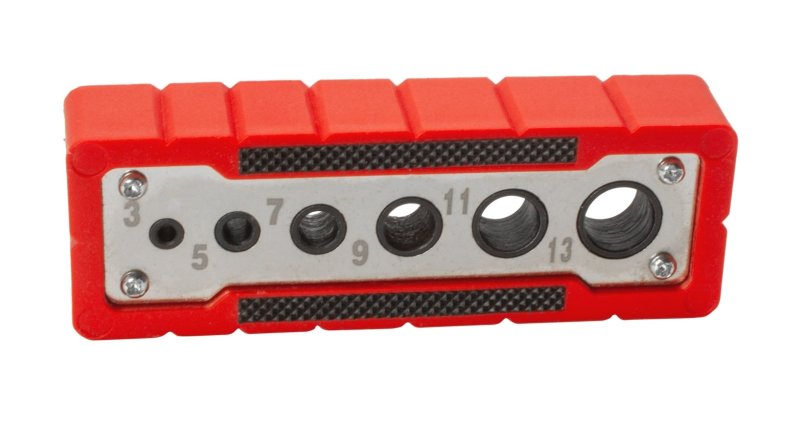 EXTOL PREMIUM 8801921 vrtací vodící šablona 3-5-7-9-11-13mm Obrázek