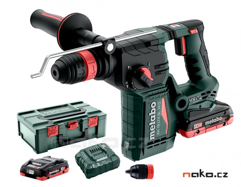 METABO KH 18 LTX BL 24 Q aku kombinované kladivo 18V 2x4Ah LiHD metaBOX 601714800 Obrázek