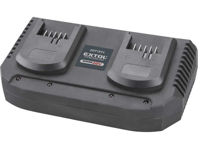 EXTOL PREMIUM 8891894 dvounabíječka 20V 2x3,5A, SHARE20V Obrázek